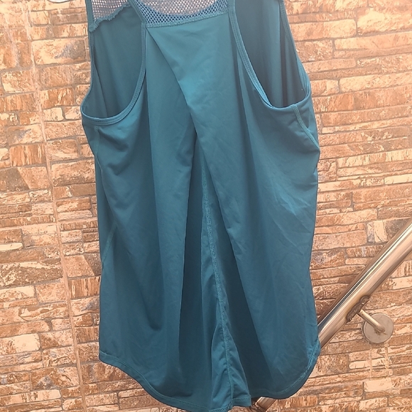 Active Life Teal Mesh Tank Top - Picture 4 of 7
